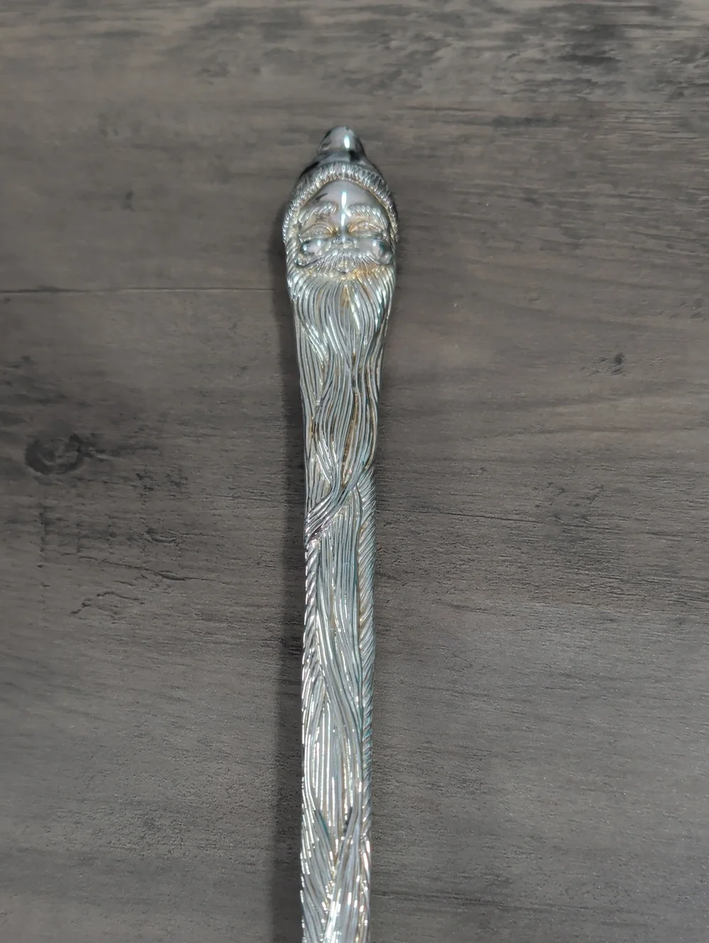 Vintage Silver Plated Santa Headed Serving Utensil